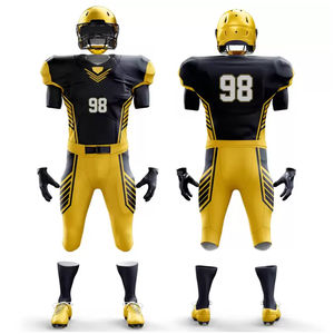 Protective <b>Padded</b> Football Jerseys Custom Breathable Mesh Sportswear Sublimation Embroidery for Teams Plus Size Range - Product Image 1