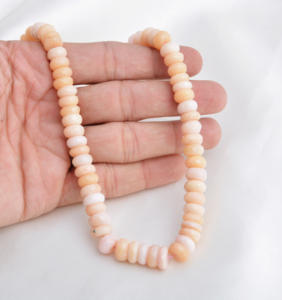 Cuentas facetadas de ópalo rosa natural de 8 mm a 9 mm, cuentas facetadas de ópalo rosa natural para la elaboración de joyería fina, piedra preciosa. - Product Image 6