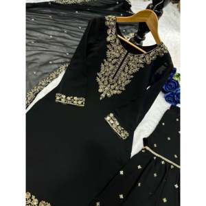 Ensemble de vêtements de soirée pour femmes de créateur Beau haut et pantalon avec Dupatta - Product Image 5