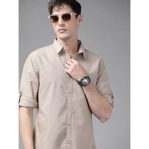 เสื้อเชิ้ตแขนยาวลายสก็อตคุณภาพพรีเมียม เสื้อเชิ้ตเดรสเรียบง่ายสำหรับผู้ชาย ผ้าฝ้าย 100% - Product Image 6