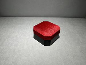 Caja de Joyería Rectangular Pequeña con Cinta y Textura de Terciopelo Satinado, Diseño Compacto para Exhibición, 60x70x30mm, Día de San Valentín - Product Image 3