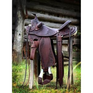 Selle d'équitation en cuir de buffle véritable 100% résistant à l'eau, haute durabilité, designs personnalisables - Product Image 4