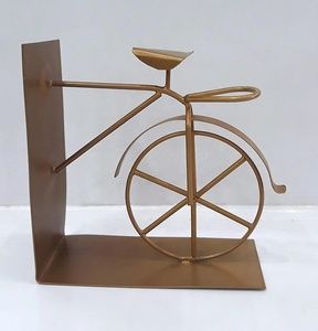 Estante para sujetalibros de bicicleta antiguo, soporte para libros de Metal de estilo Vintage para biblioteca del hogar, estudio y decoración de oficina - Product Image 6