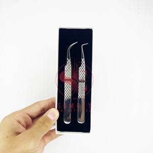 Meilleures ventes : Kit professionnel de pinces à cils en acier inoxydable de haute qualité, personnalisable, pour cils volumineux - Product Image 6