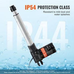 Attuatore Lineare da 8 Pollici per Carichi Pesanti 1320 libbre/6000N 12V con Movimento Lineare 0,19 pollici/s e Staffa di Montaggio per Cilindri - Product Image 4