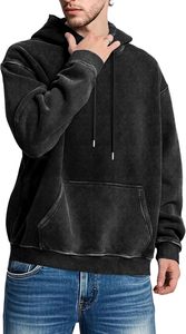 Sweat à capuche pour homme de haute qualité, sur mesure, style streetwear, effet délavé, en vente à bas prix - Product Image 2