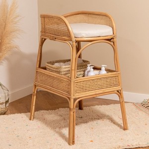 Table à langer en rotin artisanale, meilleur prix, meubles pour bébés et enfants, vente en gros - Product Image 1