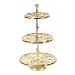 Frutero de Metal de Lujo con Pedestal, Diseño de Hojas, Bandeja Decorativa para Servir, Centro de Mesa para Mesa de Comedor, Decoración para Bodas y Fiestas - Product Image 1