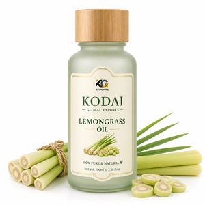 Aceite Esencial de Limoncillo de Tamil Nadu 100% Puro y Natural de Primera Calidad, Destilado al Vapor, para Aromaterapia y Cuidado Facial, Kodai Global Export - Product Image 1