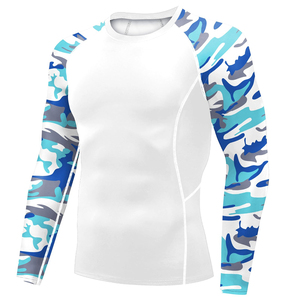 Rashguard de sport personnalisé, couleur personnalisée, manches longues, pour hommes, polyester, MMA, Jiu Jitsu, entraînement - Product Image 1