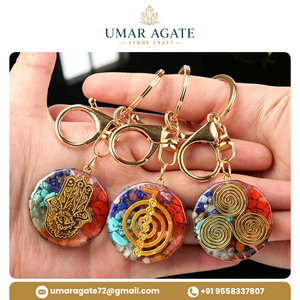 Best Price Orgone Keychain Jade Custom Shape <b>Orgonite</b> Polished Handmade Lightweight Crystal Crafts Reiki Travel Business Gift - Product Image 6