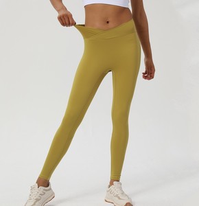 Leggings de sport tricotés taille haute respirants et à séchage rapide pour femmes, 300g, pour fitness et course à pied – Meilleures ventes - Product Image 2