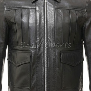 Stylish Leather Jacket for Men Full Length Warm Men Leather Coat Durable Material Jacket For Sale In Wholesale Price - Product Image 3