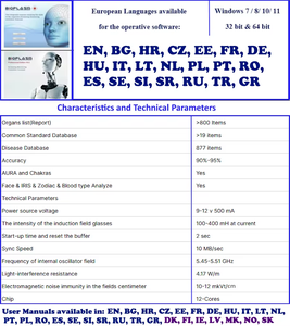Escáner Facial y Analizador de Piel y Cabello BIOPLASM 19D NLS Pro Expert 2 en 1 de Bioresonancia de Calidad Magnífica de Clase Premium - Product Image 5