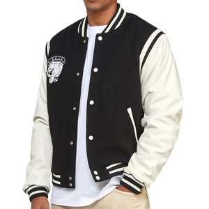 High Quality Customizable Varsity Letterman <b>Jacket</b> for Men & Women Embroidered Front Logo Breathable Polyester Fabric - Product Image 6