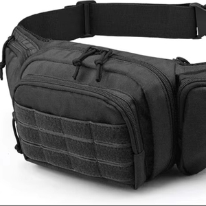 Sac banane porte-arme pour homme, sac de taille réglable avec poches zippées, pochette de hanche quotidienne pour l'entraînement, les voyages et les activités de plein air - Product Image 1