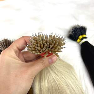 MEGA SOLDE Extensions de cheveux en kératine à pointe nano de haute qualité, couleur prête à l'emploi, 100% cheveux humains vietnamiens, faciles à poser, grand stock disponible - Product Image 1