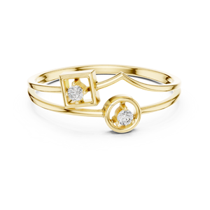 แหวนทองสุดหรู14K สำหรับผู้หญิงของขวัญเครื่องประดับหรูหราคลาสสิกสำหรับผู้หญิง - Product Image 5