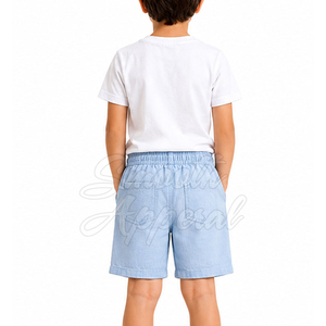 Shorts pour garçons de haute qualité avec cordon de serrage, 100% coton, légers et respirants pour les activités quotidiennes, le sport et les sorties décontractées - Product Image 4