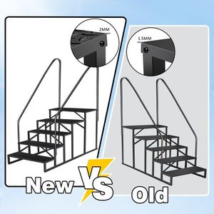"Pool Ladder with Handrail 660 lb Load Capacity Anti-Slip Panel 5 Step Mobile Home/RV Use" - Product Image 4