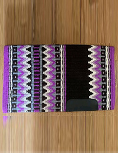 Manta de Silla de Montar Premium de Lana de Nueva Zelanda, Hecha a Mano, para Montar a Caballo por Senderos y Ranchos - Product Image 3