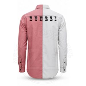 เสื้อเชิ้ตแขนยาวสีขาวและชมพูสำหรับงานดับเพลิง ป้องกันความร้อน ตะเข็บเชื่อม กระเป๋าเสื้อ ป้ายโลโก้ ชุดหน้ากากป้องกันฝุ่น - Product Image 2