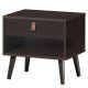 <b>Mid</b>-<b>Century</b> Style Nightstand with Practical Drawer Storage <b>Shelf</b> - Product Image 5