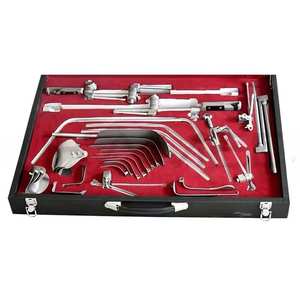 Juego de retractores quirúrgicos Omni Tract con marco tipo wishbone y estuche, con cuchillas y pinzas para procedimientos de cirugía general - Product Image 1