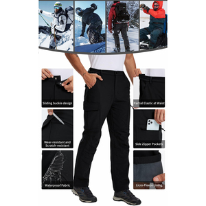 Pantalones de esquí para hombre de diseño premium, impermeables, para invierno, con aislamiento, para snowboard alpino y deportes al aire libre. - Product Image 2