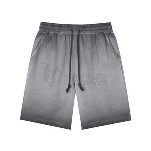 Shorts décontractés en coton pour hommes, confortables, respirants, taille élastique, légers, couleur unie, pour un usage quotidien - Product Image 3