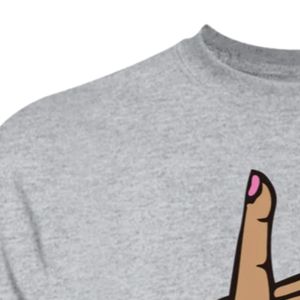 Camisetas Bordadas Elegantes para Mujer, Color Gris Jaspeado, Manga Corta, Cuello Redondo, Diseño Artesanal, Camiseta Informal de Algodón, Top de Moda para Mujer, Venta al Por Mayor - Product Image 3