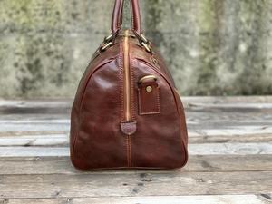 Bolsas de Viaje de Fin de Semana Casuales de Cuero Genuino de Moda para Unisex, Bolsa de Gimnasio GYM-0284, Cómoda y Fácil de Transportar, Variedad de Colores - Product Image 3