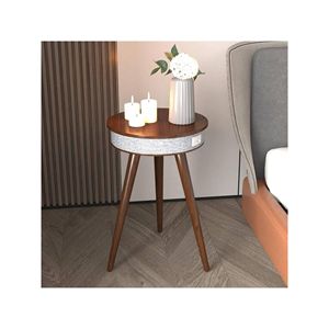 Smart 36.5cm in legno per soggiorno divano divano da tavolo da notte con luce Wireless 2.0 di ricarica serie per feste all'aperto - Product Image 3