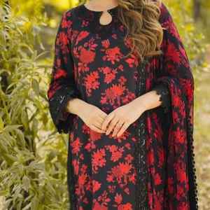 Salwar Kameez Largo Bordado con Diseños Personalizados, Vestido Pakistaní de Seda Georgette para Mujer, Ropa Casual de Fiesta - Product Image 4