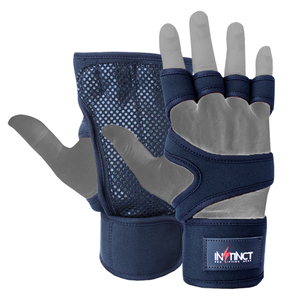 อุปกรณ์ยกน้ำหนักคุณภาพพรีเมียมสำหรับออกกำลังกาย ป้องกันนิ้วมือและฝ่ามือแบบครึ่งนิ้ว/เต็มฝ่ามือ พร้อมสายรัดข้อมือ สำหรับผู้ชายและผู้หญิง - Product Image 1