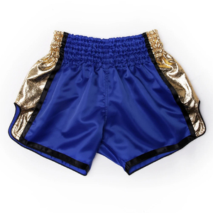 Pantalones Cortos de Muay Thai para Hombre, Satinados, Cintura Elástica, Abertura Lateral, Ligeros, Coloridos, Estampado Completo, para Entrenamiento en Gimnasio - Product Image 4