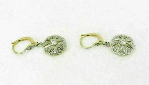 Pendientes de Moissanita con Diseño de Estrella, Plata 925, Tono Oro Blanco, Estilo Vintage, Joyería de Lujo, Regalo para Mujer, Corte Brillante Redondo - Product Image 2