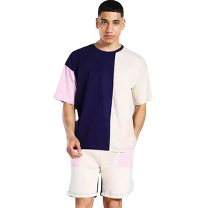 Ensemble de vêtements pour hommes, t-shirt et short à col rond en deux pièces, design de logo personnalisé, été, respirant, qualité supérieure - Product Image 6