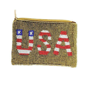 Premium Handcrafted Beaded Coin Purse Fashionable Small Storage Bag for Coins and Cash At <b>Cheap</b> Price - Product Image 3