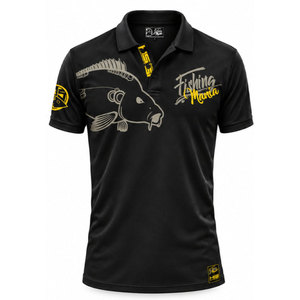 Camiseta Polo Negra de Secado Rápido para Hombre, Marca Fishing, con Estampado de Peces, UPF 50, para Pesca al Aire Libre - Product Image 2