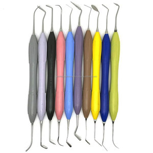 WORLD PRECISION SURGICAL Juego de 10 Instrumentos Dentales para Resina Compuesta con Mango de Silicona, Agarre Ergonómico, Múltiples Colores - Product Image 6