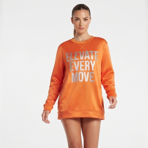 Oversized 100% Polyester Fleece Printed Sweatshirt Women Crew Neck Printed <b>Sweat</b> Shirts Ladies Loose Fit Printed Long Sweatshirt - Product Image 1