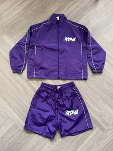 Windbreaker Tracksuit Set <b>Men</b> Lightweight Zip Up <b>Jacket</b> And Shorts Two Piece Casual Streetwear Sportswear Set - Product Image 1