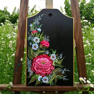 Tablas de cortar de madera MDF hechas a mano, pintadas en varios colores, decoración rústica para el hogar |   Fabricación Personalizada al por Mayor (OEM) - Product Image 4