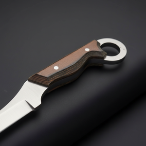 Couteau artisanal haut de gamme classique multifonctionnel à pointe tombante en acier inoxydable de 7,5 pouces avec manche en Micarta véritable, personnalisable - Product Image 4