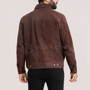 เสื้อแจ็คเก็ตทรัคเกอร์ผู้ชาย Low Moq ดีไซน์เนอร์คุณภาพสูง เสื้อแจ็คเก็ตทรัคเกอร์ผู้ชายสไตล์มินิมอล ผ้าเนื้อเรียบ สวมใส่สบาย รุ่นปี 2026 - Product Image 6