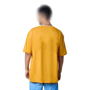 เสื้อยืดขายดีที่สุด สกรีนโลโก้ได้ ผ้าคอตตอนหนา 100% ทรงโอเวอร์ไซส์ ไหล่ตก สไตล์สตรีทแวร์ แฟชั่นลำลอง สำหรับผู้ชาย - Product Image 2