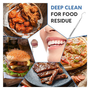 Professional Dental Tartar Scraper 100% Stainless Steel Double-Sided Hook & Angled Pick | <b>Precision</b> <b>Tool</b> for Teeth Plaque - Product Image 5