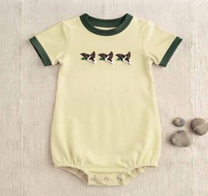 Ensemble de vêtements en coton pour garçon avec t-shirt à manches courtes et short brodés de canards, tenue décontractée, du nouveau-né à 10 ans - Product Image 3