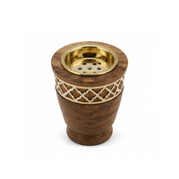 Brûleur d'encens écologique parfumé, insert métallique, motif feuille, art moderne, style antique, diffuseur personnalisable de haute qualité